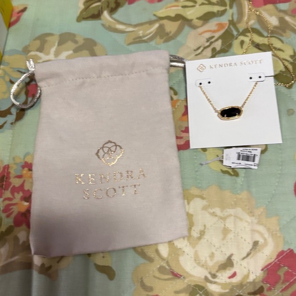 Kendra Scott Gold Necklace with Black Pendant - Picture 3 of 3